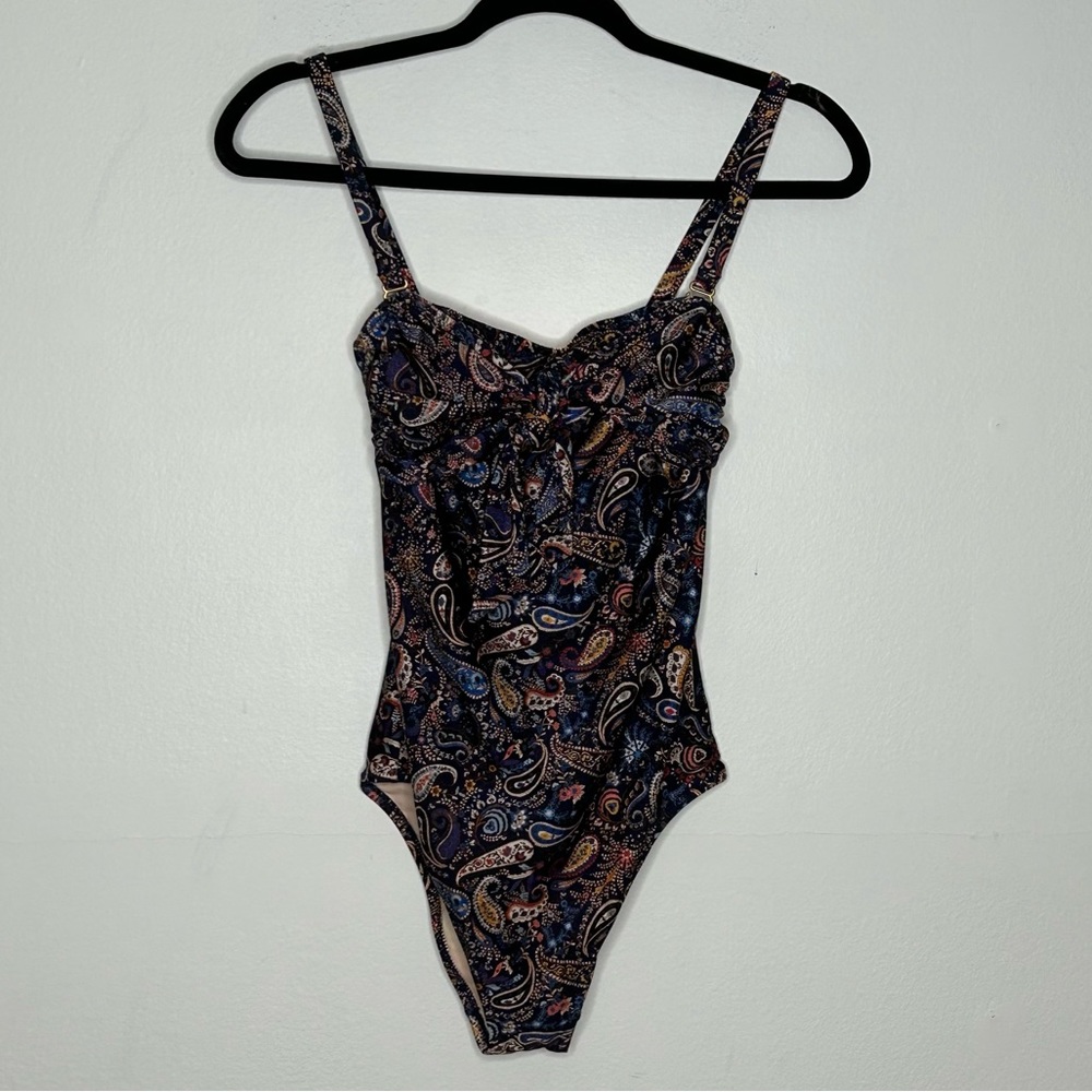 Tigerlily Paisley Bow One Piece Swimsuit
